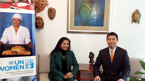 南非首位女性副总统 联合国会见赏金大对决CEO